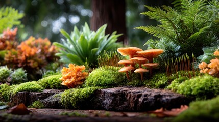Mossy garden display