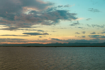 Scenic Lake Landscape at Sunset