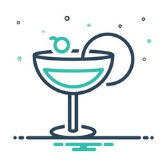 Mix icon for cocktail