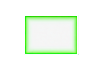 Solid bright green square frame