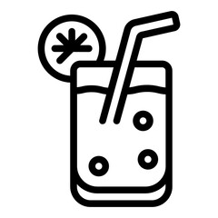 Cocktail Drink Outline Icon
