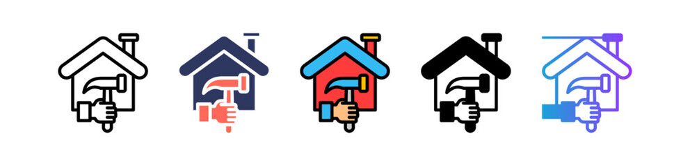 Renovation multiple icon