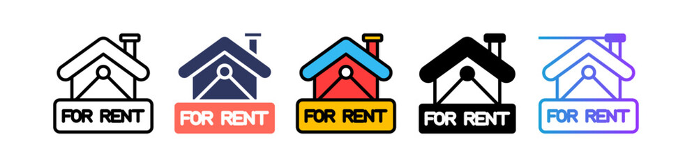 For Rent multiple icon