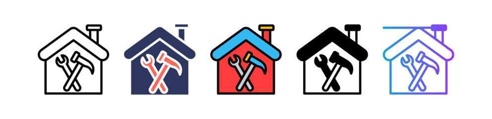 Home Renovation multiple icon