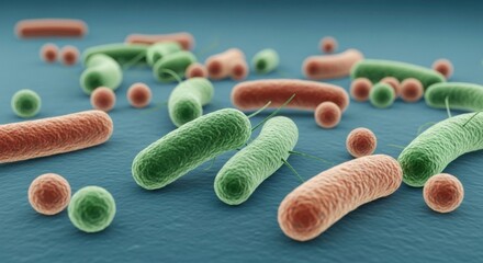 Microscopic organisms living in diverse environments showcasing cellular structures and biological diversity for scientific research and study