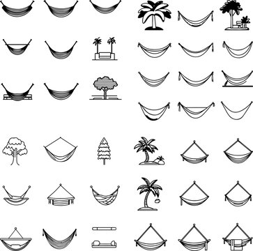 hammock icons, garden hammock, backyard hammock, patio hammock, hanging hammock, outdoor hammock, rope hammock, fabric hammock, hammock chair, hammock bed, hammock stand, camping hammoc