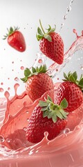 strawberry juice splash
