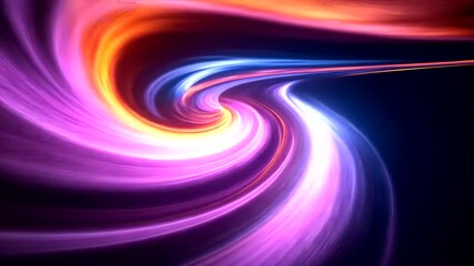 Abstract colorful light trails and energy streams, dynamic wave pattern background