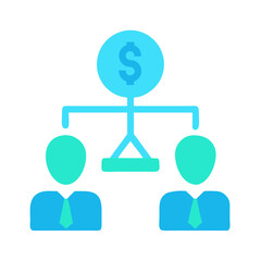 Teamwork with monetary incentives and hierarchical financial connections