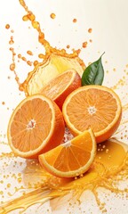 orange juice splash