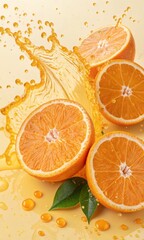 orange juice splash