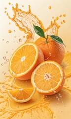 orange juice splash