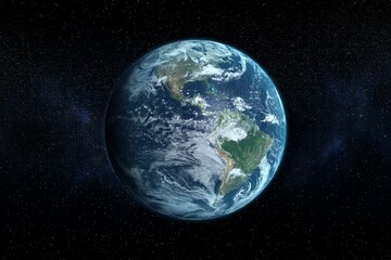 Computer graphic image of earth