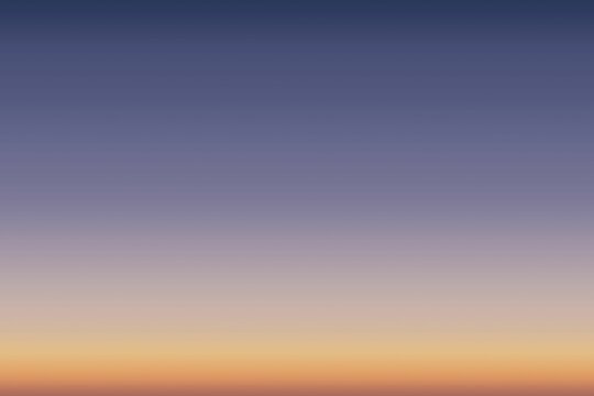 Fototapeta Displaying gradient sky shifting from deep blue through pinks into warm reds at sunrise flat design