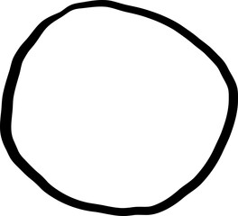 Tilted Oval Blob Outline Shape