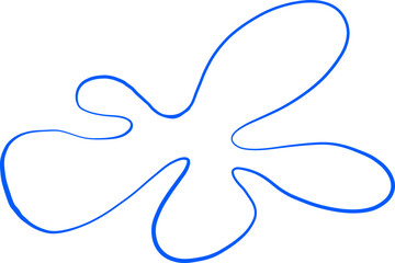 Fototapeta premium Abstract Organic Starburst Blob Shape