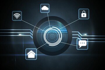 Futuristic technology interface