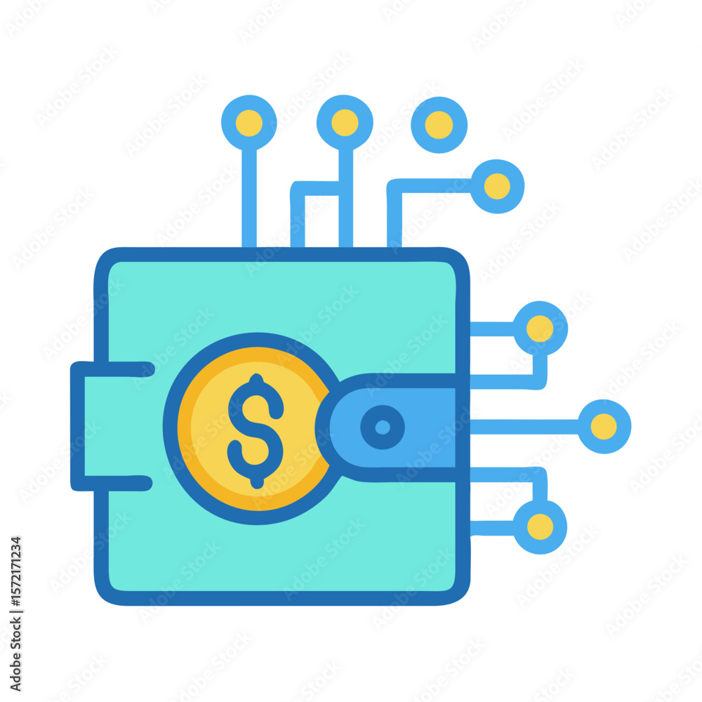 Poster Digital wallet integrated with blockchain technology for secure transactions