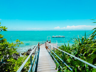 Obraz premium Moon Beach in Okinawa