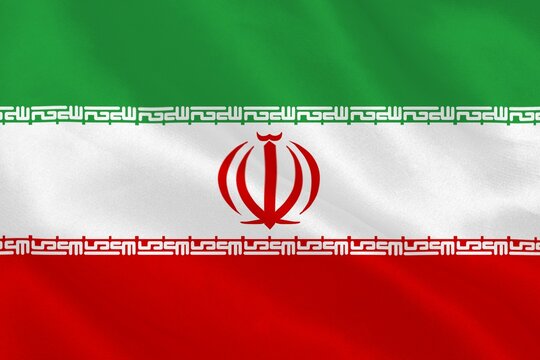 Naklejki Digitally generated iran national flag