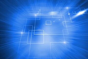 Glowing background with squares