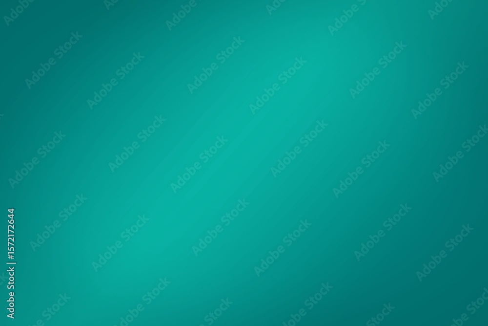 Poster abstract teal-green gradient is filling canvas in flat design, highlighting smooth color transition