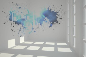 Splash showing technology interface