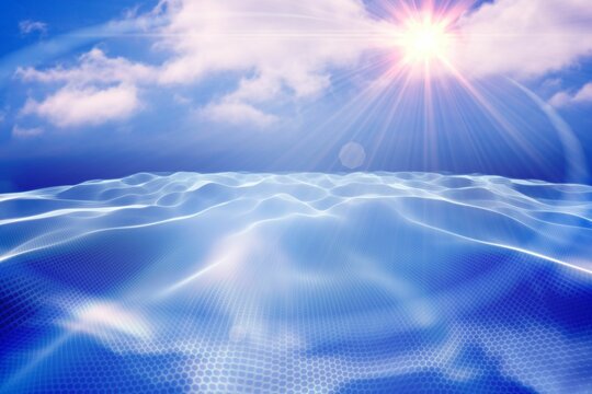 Digitally generated binary code landscape