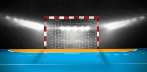 Digital image of handball goal © vectorfusionart