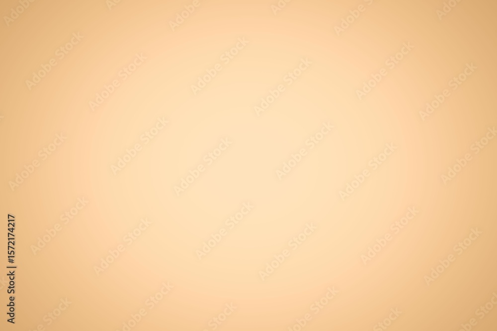Poster abstract peach-beige radial gradient is filling entire frame in flat design with subtle color blend