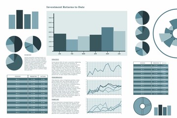 Composite image of various graph representation