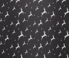 Digitally generated Grey reindeer pattern