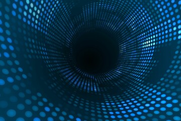Futuristic dotted blue and black background