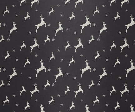 Fototapeta Digitally generated Grey reindeer pattern