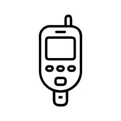 Medical glucometer for blood sugar monitoring in healthcare setting  