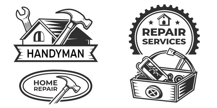 Handyman Services Logos Set