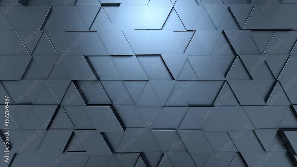 Poster abstract geometric pattern with triangles