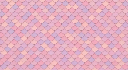 Pastel mermaid scales seamless pattern texture background in pink and purple shades