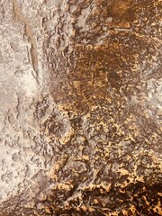 Natural Wet Wooden Surface in Brown Tone.