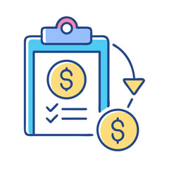 Financial Report Shows Money Transfer with Modern Vector Design