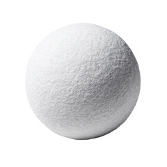 Bright Silver Glitter Sphere on Transparent Background