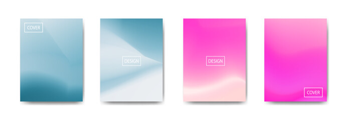 set of abstract background with beautiful gradation color, colorful background for poster flyer banner backdrop.vertical banner.cool fluid background vector illustration