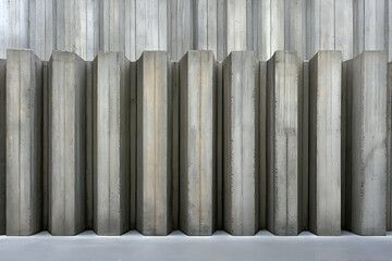 Grey Concrete Column Background Illustration