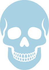 Skull illustration vector graphic design for halloween and day of the dead celebration art work