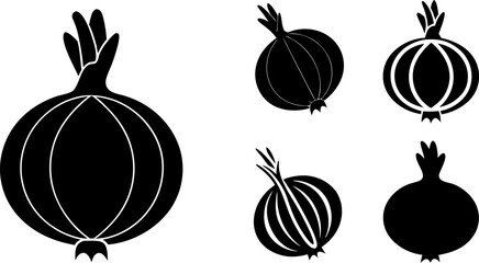 black and white onion silhouette  a minimalist  st.eps