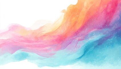 Abstract watercolor, flowing colors