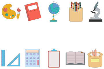 Back to School Sticker Element