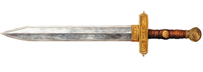 Ornate,  ancient-style sword
