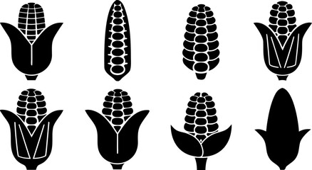 corn food icon silhouette illustration  agricultur (1).eps