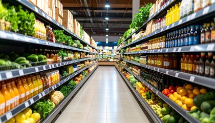 Fototapeta premium supermarket aisle